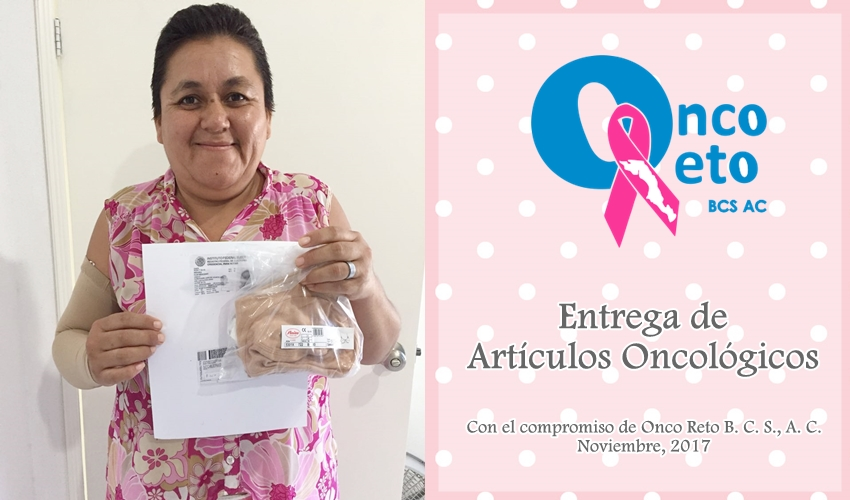 Entrega de artículos oncológicos en noviembre.