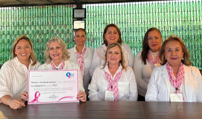 Onco-Reto BCS A.C. recibe donativo de Margery’s Tea Room