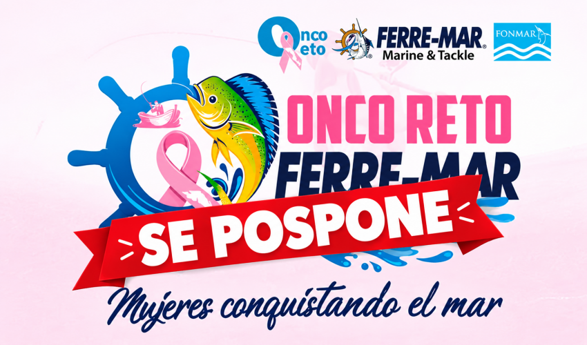 Por condiciones climáticas, el torneo de pesca Onco Reto Ferre-Mar se reprograma para el 5 y 6 de diciembre