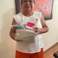 Onco Reto y Baja Ferries apoyando con artículos oncológicos a mujeres sobrevivientes de cáncer de mama