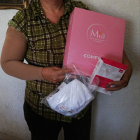 Onco Reto y Baja Ferries apoyando con artículos oncológicos a mujeres sobrevivientes de cáncer de mama