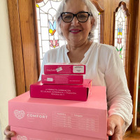 Entregas de artículos oncológicos a mujeres sobrevivientes de cáncer de mama por Onco Reto y Baja Ferries