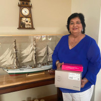 Entregas de artículos oncológicos a mujeres sobrevivientes de cáncer de mama por Onco Reto y Baja Ferries