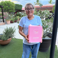 Entregas de artículos oncológicos a mujeres sobrevivientes de cáncer de mama por Onco Reto y Baja Ferries